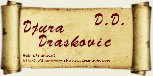 Đura Drašković vizit kartica